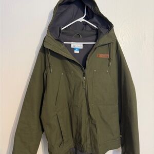 Columbia Men's Green Hooded Jacket